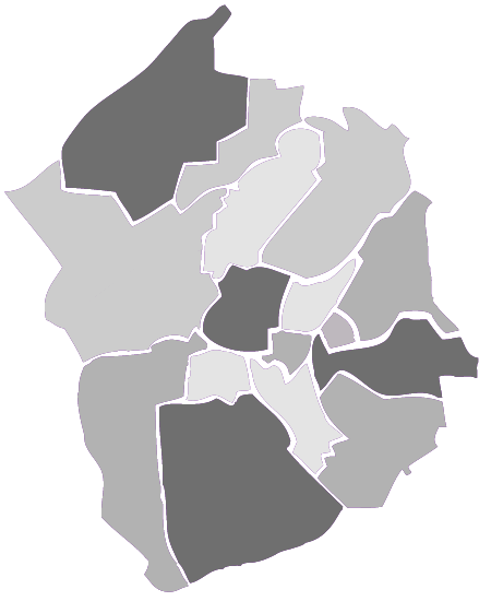 Map of Hyndburn